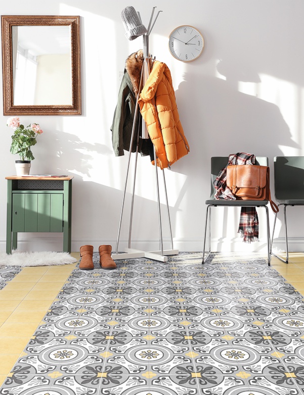 Modern hall interior with hanging clothes